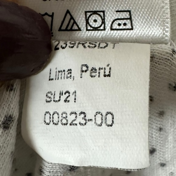 Nation LTD Rimma Exaggerated Sleeve Tee White Dotty Print XL XXL Puff Sleeve - Picture 10 of 17